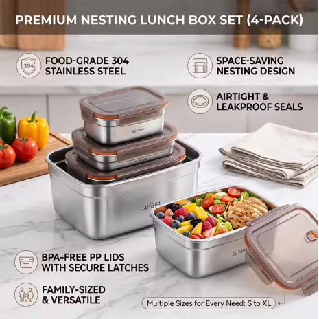 Stainless Steel Tupperware